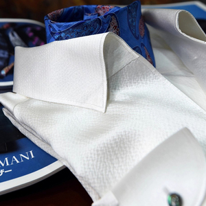 Chemise <span class=keywords><strong>Homme</strong></span> Haut de Gamme OEM 100% <span class=keywords><strong>Soie</strong></span> de Mûrier, Décontractée, pour Fêtes, Vacances, Mariages, Bals, Boutons en Nacre, Manches Longues, Vente en Gros - Product Image 2