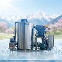 Nouvelle technologie Haiyue 1-10 tonnes – Machine à glace en flocons industrielle pour la production de glace en flocons pour la pêche et les boissons