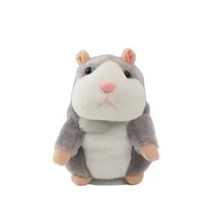 Parler en peluche mignon Animal Hamster électrique parlant enregistrement répéter Hamster jouets pour enfants unisexe Mini souris rose Teddy CN;ZHE