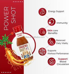 Bán buôn tùy chỉnh 30ml Panax Ginseng chiết xuất bằng miệng lỏng nước trái cây Gừng Mật Ong Chanh Nhân Sâm năng lượng uống shot - Product Image 2