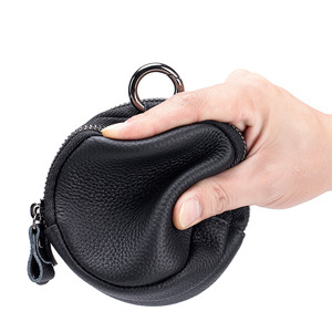 Ví nữ mini 2025 Ví da Mới Ví tiền xu với dây kéo đôi treo túi lưu trữ chiều dài ngắn mở loại đóng cửa - Product Image 5