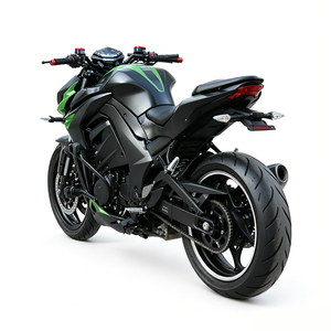 Moto électrique de course urbaine sans carénage, style bestial, noir et vert contrastant, design sportif, haute puissance, 160 km/h, 96V - Product Image 4