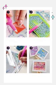 Pegatina de diamantes, juego de pintura de diamantes, marco hecho a mano, conjunto de materiales DIY, kits de pintura de diamantes para estudiantes y niños - Product Image 6