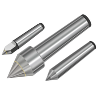 Pointe de tournage solide en alliage, centre fixe demi-coupant MT2/MT3/MT4/MT5 pour machine à tournage