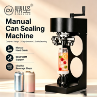 Machine de scellage manuelle commerciale, scelleuse multifonction pour gobelets en plastique et canettes de boissons gazeuses en aluminium