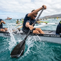Pagaie de canoë à outrigger en fibre de carbone 3K, 3 sections, détachable, réglable, pour la course