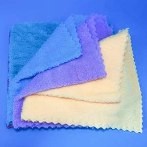 Paño de limpieza de coralina, toalla de limpieza absorbente multifuncional para el hogar, paño absorbente grueso para cocina, dos yuanes - Product Image 5