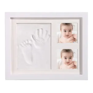 Baby Handprint and Footprint Keepsake Photo Frame For Newborn Boys and Girls Photo Frame For Newborn