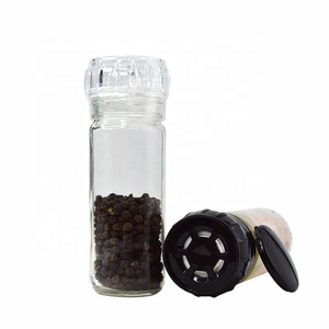 <span class=keywords><strong>Moulin</strong></span> à sel et à poivre en céramique écologique jetable avec bouteille en verre <span class=keywords><strong>de</strong></span> 100 ml, modè<span class=keywords><strong>le</strong></span> XJR, modè<span class=keywords><strong>le</strong></span> SG-006 - Product Image 1