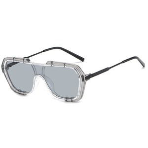 DL-gafas de sol clásicas retro para niños, lentes de doble haz de una pieza de diseñador personalizado, 2022 - Product Image 4