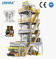 Machine de soufflage de film PE à cinq couches haute barrière pour emballages alimentaires et médicaux, fournie directement par l'usine