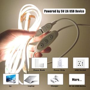 1.5m dây nối USB Dimmer với 3 phím chuyển đổi vô cấp mờ cho 5V <span class=keywords><strong>RGB</strong></span> màu duy nhất dẫn Dải chuỗi đèn USB đêm đèn - Product Image 4
