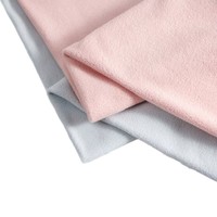 Tissu polaire microfibre brossé double face anti-boulochage teint uni 300 GSM en polyester tricoté 160 cm