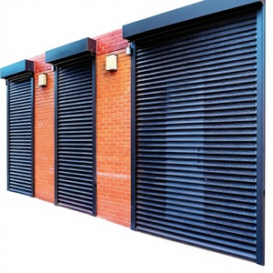 Porte de <span class=keywords><strong>garage</strong></span> à enroulement électrique en alliage d'aluminium Changzhengyuan W-22, style moderne et simple, isolation thermique, coupe-vent - Product Image 1