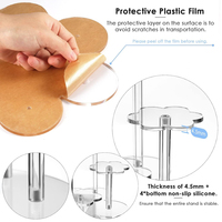 Présentoirs en acrylique transparent modernes sur mesure avec conception détachable pour buffet de cupcakes et beignets - Montage facile