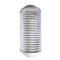 Silencieux en feuille d'aluminium flexible, longueur et diamètre personnalisés pour usage hospitalier et en salle de sport, vente directe d'usine