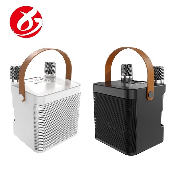 Portable 10W Output TF Card Support Woofer for V5.3 IPX2 Waterproof A827 Karaoke Speaker with 2 Microphones