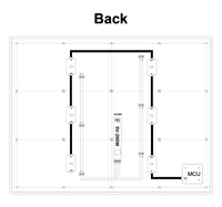Module LED RGB W à changement de couleur dynamique, source lumineuse de remplacement spéciale pour boîte lumineuse publicitaire à film souple UV