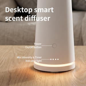 Diffuseur d'arômes blanc, technologie d'air froid, humidificateur d'huiles essentielles, brumisateur de parfum pour comptoir, pour la maison et le bureau - Product Image 3