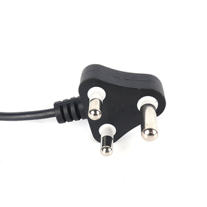 블랙 남아프리카 및 인도 <span class=keywords><strong>3</strong></span>코어 구리 PVC 전원 코드 H05VV-F 1*0.75mm 맞춤 길이 건설용 - Product Image 6