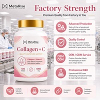 Complément alimentaire Collagène Plus Vitamine C pour adultes, comprimés sans gluten, favorise l'éclat de la peau, l'immunité et un meilleur sommeil