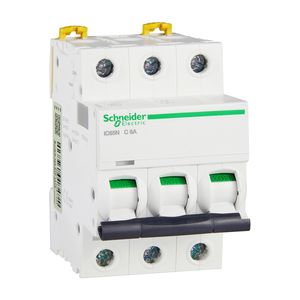 Interruptor Automático Miniatura Schneider IC65N 3P C6A A9F18306 3P C6A - Product Image 1