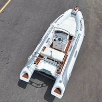 16ft Rib480 coque en fibre de verre semi-rigide Orca Hypalon/PVC Zodiac bateau de pêche gonflable RIB