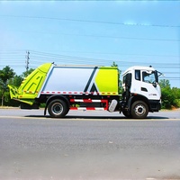 Camion compacteur de déchets 12000L Euro 6 à haut rapport de compression 4x2 pour la gestion des déchets résidentiels urbains