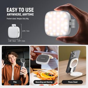 NEEWER Anneau lumineux LED magnétique pliable pour selfie avec miroir pour Zoom, maquillage, photographie et enregistrement vidéo - Product Image 4