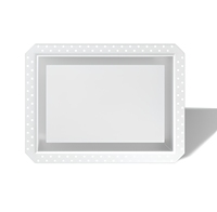 RUIBOYOU Grille de ventilation rectangulaire moderne en acier pour retour d'air CVC, encastrable pour plafond, pour cloison sèche, diffuseur d'air réglable