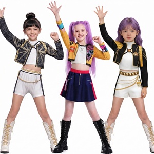 Conjunto de Pantalones Cortos para Niñas, Diseño de Cazadora de Demonios, Estampado 3D, Poliéster, 2025 - Product Image 1