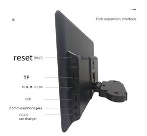 หน้าจอสัมผัสขนาด 14 นิ้ว Android 12 จอภาพพนักพิงศีรษะรถยนต์สําหรับโฆษณารถบัส / รถแท็กซี่ - Product Image 5