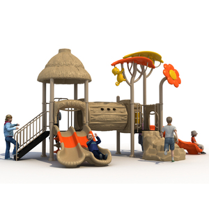 Nhà sản xuất tùy chỉnh sân chơi lớn ngoài trời của Công viên trẻ em, cầu trượt kết hợp trẻ em Bộ lạc cổ xưa - Product Image 5