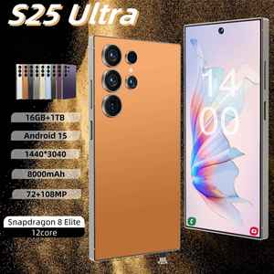 Teléfono Inteligente S25 Ultra 5G Más Vendido 2025, Pantalla <span class=keywords><strong>OLED</strong></span> de 6.9 Pulgadas, 2K, 144 Hz, Cámara Trasera de 108 MP, 16 GB + 1 TB, Snapdragon 8 Gen3, Inglés, Carga Rápida - Product Image 5