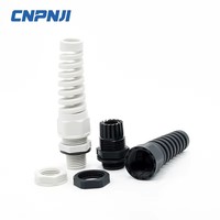 Presse-étoupe en nylon PA66 M Type, ignifuge IP68 94V-0, avec protection anti-tension, sans vis, pour accessoires électriques