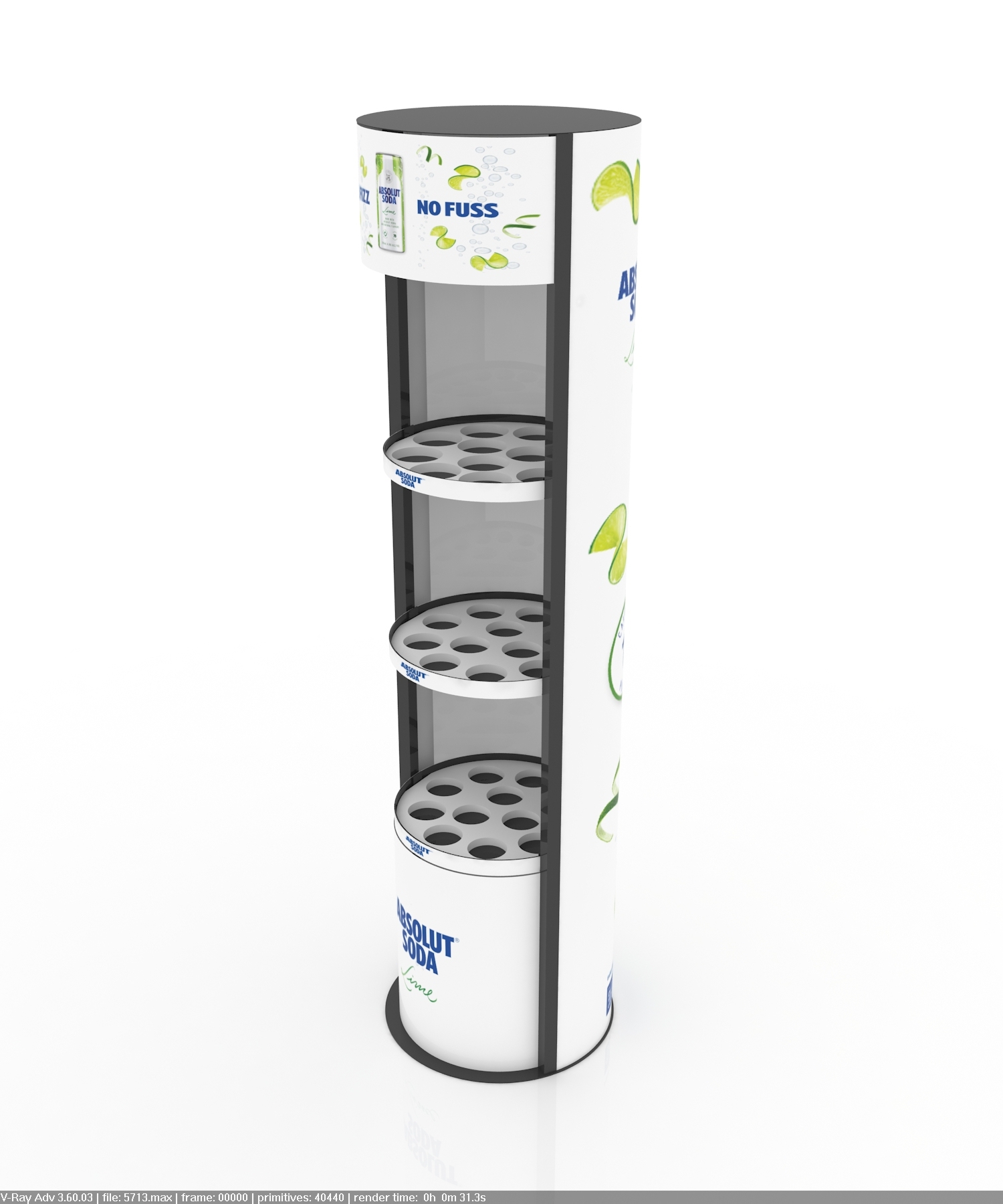 Heavy Duty Soda Drink Beverage Display Rack Multi-functional Powder Coated Finish for Supermarket Shopping Mall Retail Shops — view 4