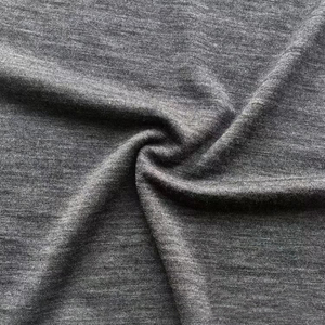 32s/1 80% poliéster 20% <span class=keywords><strong>lana</strong></span> merino Melange Heather Grey Fine Light <span class=keywords><strong>Jersey</strong></span> tejido de punto - Product Image 4