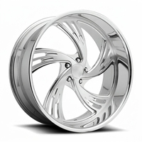 Nuevas Llantas de Aleación Forjadas a Medida de Grado Aeroespacial 6061-T6 con Diseño de Turbina Profunda de 18-24 Pulgadas 5x127/6x139.7 25mm para X6