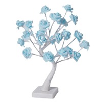 Lampe LED en forme de rose artificielle en forme de bouleau, en plastique, durée de vie de 50 000 heures, pour les fêtes, Noël, salon, décoration