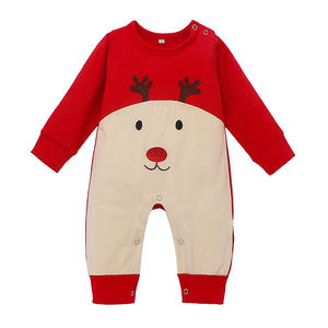 Vêtements pour enfants, combinaisons de Noël, ensemble de combinaisons mignonnes, body en coton pour bébé, vente en gros - Product Image 1