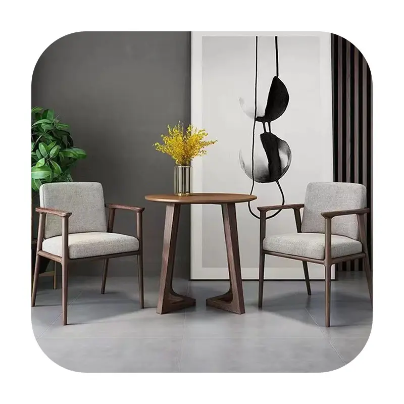 2024 nouvelles chaises de salle à manger en bois massif de Style chinois avec accoudoirs chaise de luxe en bois moderne pour salle à manger