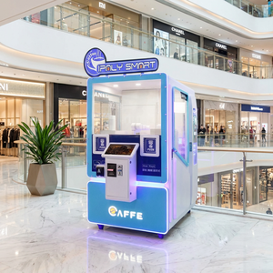 <span class=keywords><strong>Machine</strong></span> à café et à snacks robotisée <span class=keywords><strong>Saeco</strong></span> IPLAY SMART avec écran tactile 16 pouces, capacité 150-200, refroidissement par compresseur, usage commercial - Product Image 1