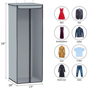 Hanging Closet Organizer Bags, Large Storage Bags with Clear Window, Premium Hanging Storage Bags for Suits, Coats and Dresses - Product Image 2