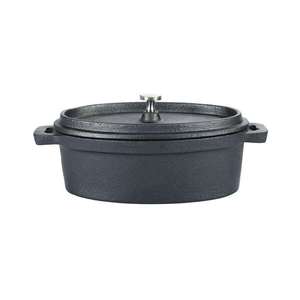 Mini <span class=keywords><strong>cocotte</strong></span> <span class=keywords><strong>en</strong></span> <span class=keywords><strong>fonte</strong></span> ronde avec couvercle pour soupes, macaronis, fromages, légumes et accompagnements - Product Image 6
