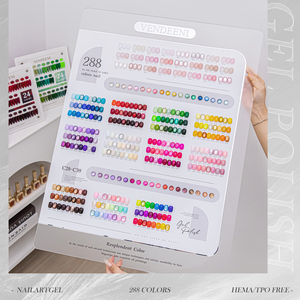 Vendeeni <span class=keywords><strong>Nail</strong></span> Factory – Vernis à ongles gel UV 288 couleurs, sans TPO ni HEMA, OEM, marque privée, gel coloré classique pour salon de manucure - Product Image 1