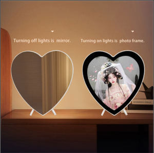 Arte de pared móvil de plástico multifuncional con iluminación LED Art <span class=keywords><strong>Deco</strong></span> Still Life Print Enmarcado Arte de la pared Diseño Espejo mágico Marco de fotos - Product Image 5