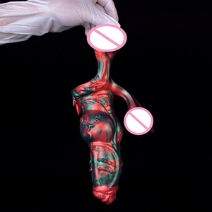 NNSX Big Dog Knot Red Color Anal Plug With Suction Cup Animal Fantasy <b>Dildos</b> Prostate Sexy Adult for Women Men - Product Image 5