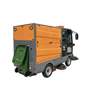 Barredora Eléctrica de Cuatro Ruedas y Cinco Cepillos con Contenedor de Basura de 240L y Tanque de Agua de 160L - Product Image 4