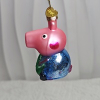 Décorations de Noël Peppa Pig de haute qualité avec fruits soufflés, idéales pour les décorations artisanales sur les sapins de Noël