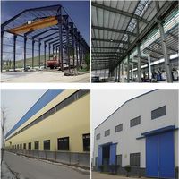 Estructura de Acero de Calibre Pesado Q355, Servicios de Corte y Doblado para Naves Industriales, Almacenes Prefabricados, Taller, Conexión por Pernos, Pintado